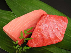 「味わい(淡)コース」天然本まぐろ中とろ・赤身セット
